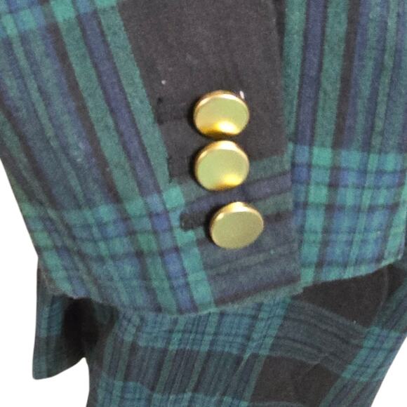 Free Assembly Women's Slim Double Breasted Plaid Blazer Jacket Plus‎ Size XXL - Picture 7 of 12